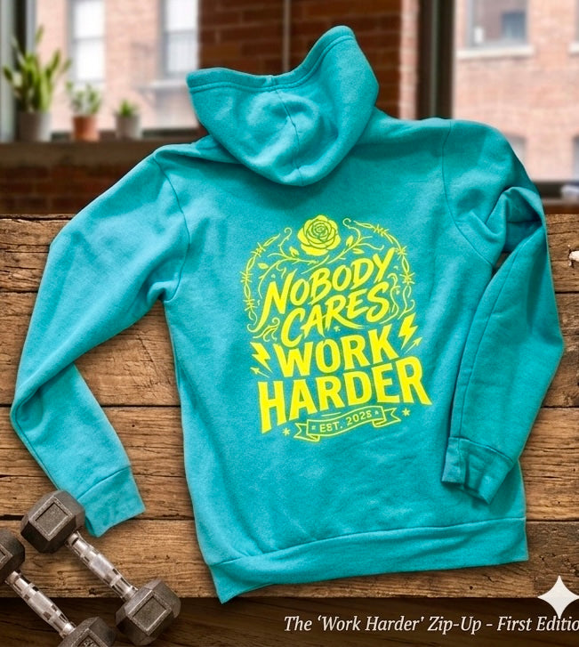 The "Work Harder" Signature Zip-Up