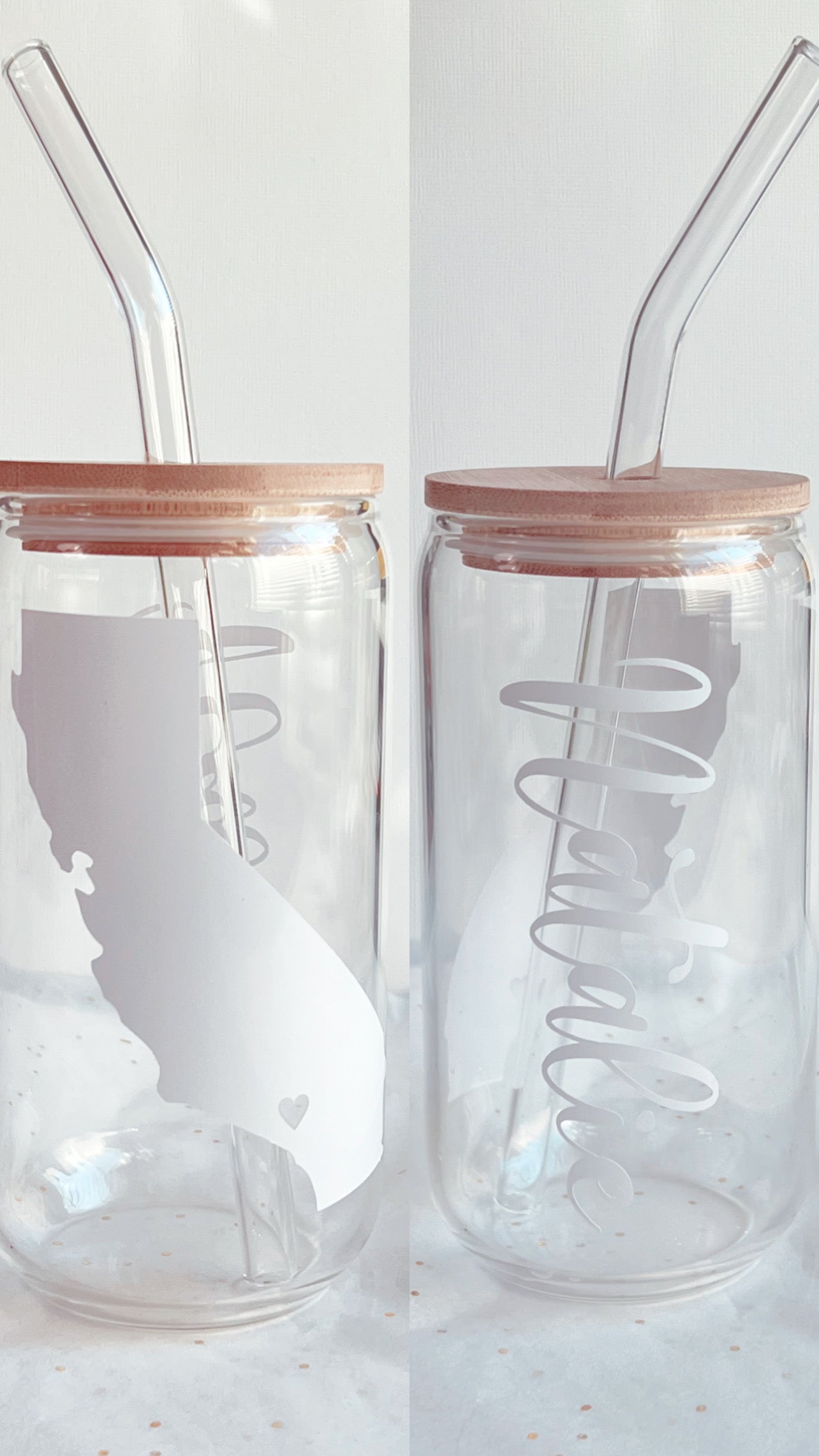 Personalized Beer Can Glass
