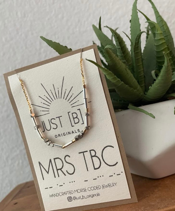 Morse Code Necklace