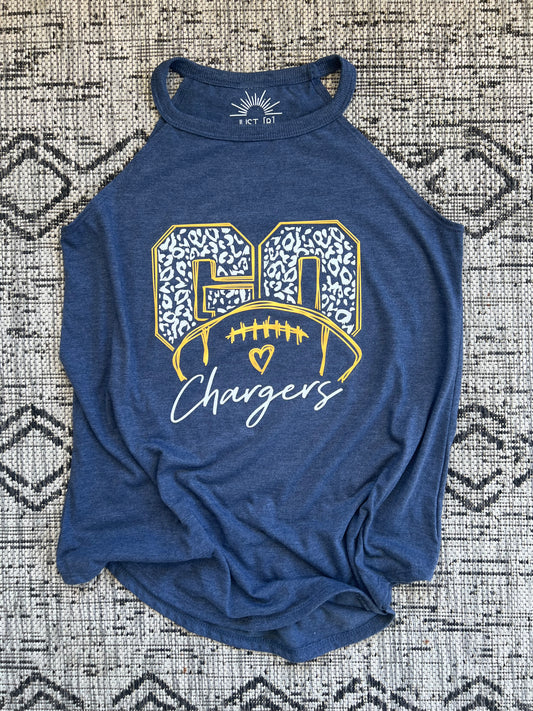 "Go Chargers" High-Neck Tank