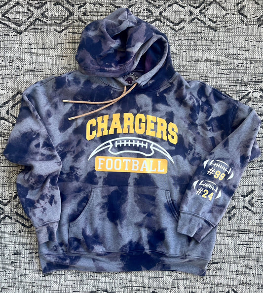 "Chargers" Football Hooded Sweatshirt